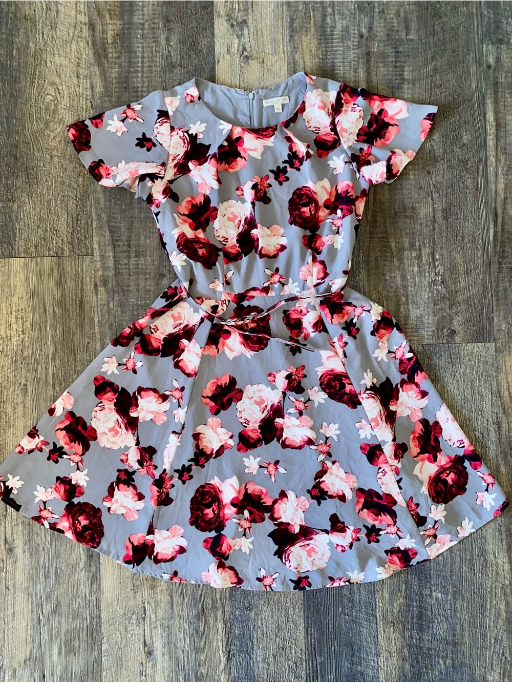 eva mendes for New York & Company Floral Fit-and-Flare Dress